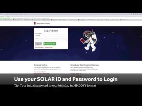 Stony Brook Solar Login