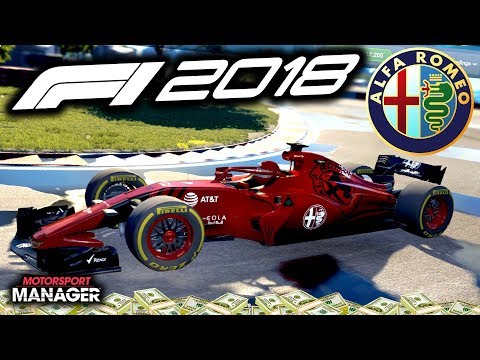MISTAKES! TOUGH SECOND RACE - F1 2018 Alfa Romeo Manager Career Part 18