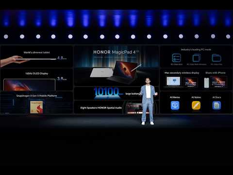 Meet the all-new HONOR flagship products, The future of AI & hardware is here. 🤖
