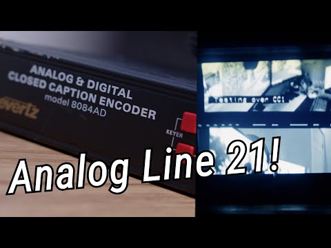 I FINALLY made my own ANALOG closed captions! Evertz 8084AD Analog/Digital Closed Caption Encoder
