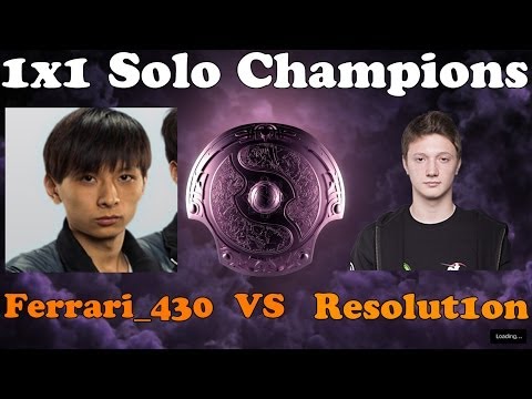 Dota 2 - Ferrari_430 vs Resolut1on Solo champions @ TI4