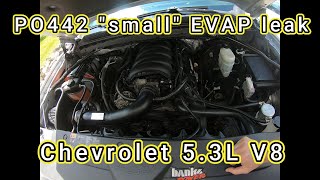 Chevy Silverado P0442 EVAP leak and smoke test