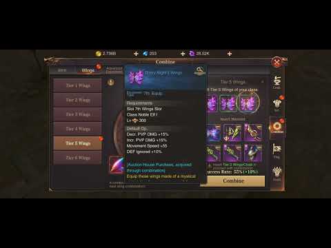 MU ARCHANGEL Crafting Tier 7 Wings