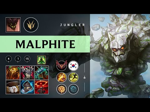Malphite Jungle vs Olaf - KR Grandmaster Patch 26.01