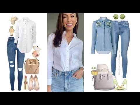 MODA 2022 MUJER / COMBINA ROPA Y CREA BONITOS LOOKS CON PANTALÓN DE MEZCLILLA Y BLUSAS BONITAS