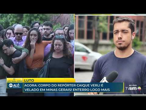 Luto: corpo do repórter Caíque Verli é velado em Minas Gerais.
