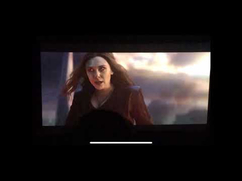 Avengers Endgame Scarlett Witch Vs. Thanos Theater Reaction