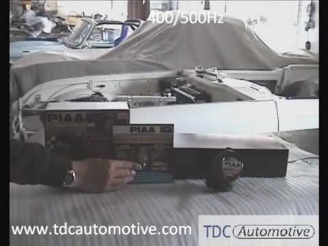 PIAA Dual Tone Sports Car HORNS 400/500Hz & 500/600Hz Comparison