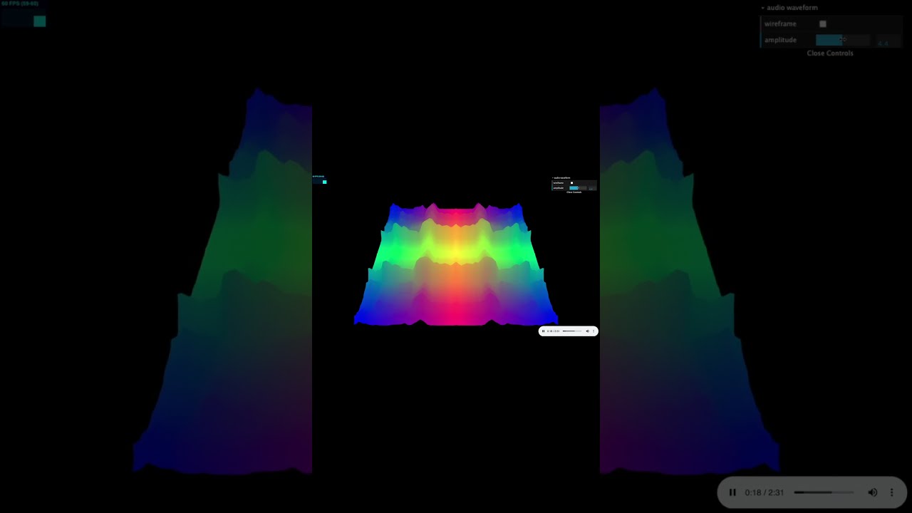 3D Audio Waveform Visualizer