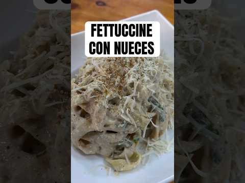 😱 FETTUCCINE con NUECES 🇮🇹 #chefroberta #receta #pasta