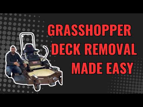 How to take the deck off a front mount Grasshopper Mower