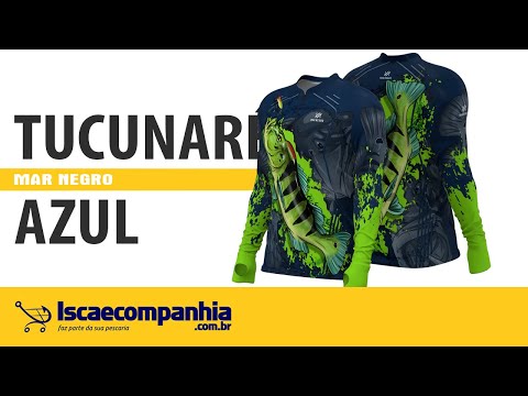 Vídeo Camiseta Mar Negro 30150 Tucunaré Azul FPS 50+
