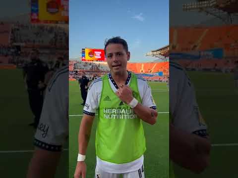 Hear from Javier "Chicharito" Hernández after the LA Galaxy clinch a home playoff match!