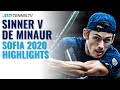Alex de Minaur vs Jannik Sinner: Sofia 2020 Tennis Highlights