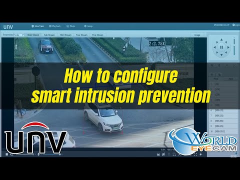 World Eye Cam - How to configure smart intrusion prevention——cross line