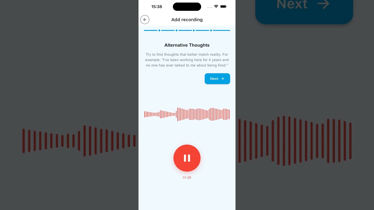 Voice CBT diary with offline AI Preview