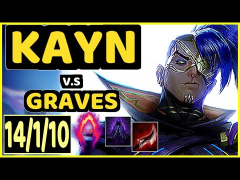 KEIO (KAYN) vs GRAVES - 14/1/10 KDA JUNGLE CHALLENGER GAMEPLAY - BR