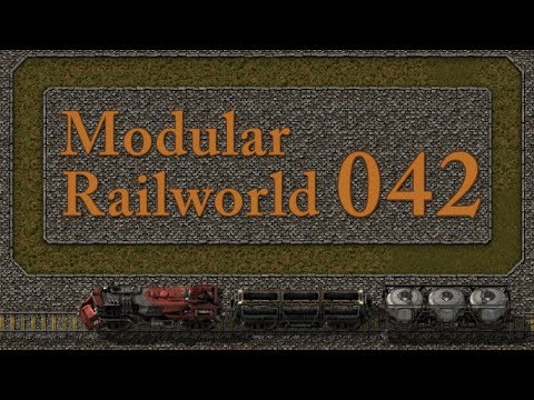 Factorio Modular Railworld #42 - Pipes, Tanks and Refineries