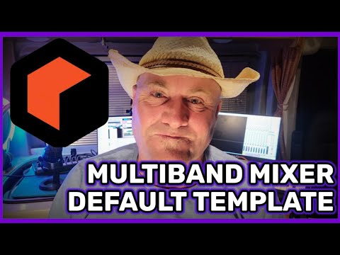 Reason Studios Multiband Mixer Default Template Setup.  3 Band Crossover Drum Breakout For SSL