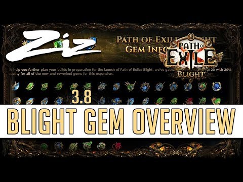 Ziz - GEM Overview! 3.8 Path of Exile BLIGHT