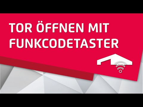TOR ÖFFNEN MIT FUNKCODETASTER - Batterie wechseln und einlernen