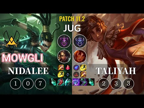 VIT Mowgli Nidalee vs Taliyah Jungle - KR Patch 11.2