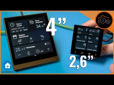 KNX-Taster von Tantron - 2,6" und 4" Touch-Display mit vielen Funktionen
