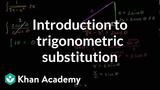 Introduction To Trigonometric Substitution