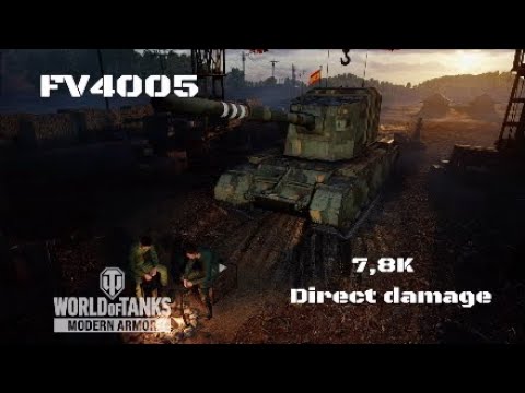 FV4005 in Pueblo oculto:7,8K direct damage :Wot console - World of Tanks console