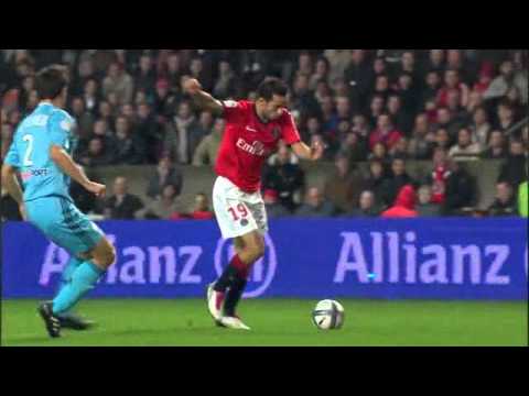 PSG-OM 07/11/10 Buts de Hoareau, Erding et Lucho