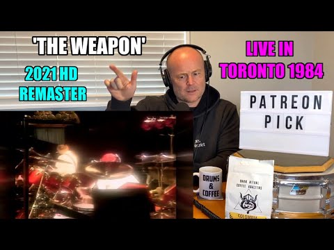 Drum Teacher Reacts: NEIL PEART | Rush | 'The Weapon' - Live In Toronto 1984 (2021 HD Remaster)