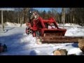 Backyard Winter Logging/Skidding with Kubota ...