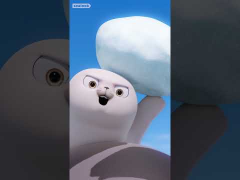 Baby Seal VS Racing Seal🏎️ #088 #SEALOOK #shorts