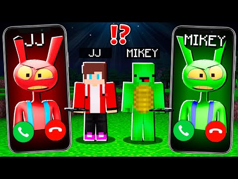 3AM Mikey and JJ Rabbit Showdown in Minecraft Maizen