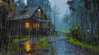 Rain Sounds for Sleeping - Heavy Rain on a Metal Roof & Rolling Thunder for Deep Sleep, Relaxation