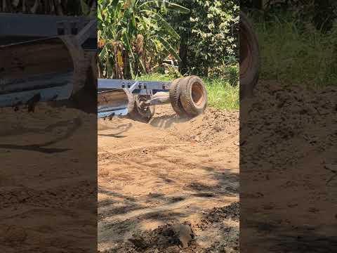 ปรับพื้นที่รับจ้าง #รถไถลากเกรดเดอร์  #รถไถ #farming