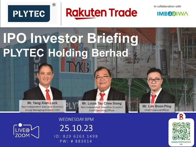 Rakuten Trade Ideas 🎯 Webinar - Plytec Holding Berhad