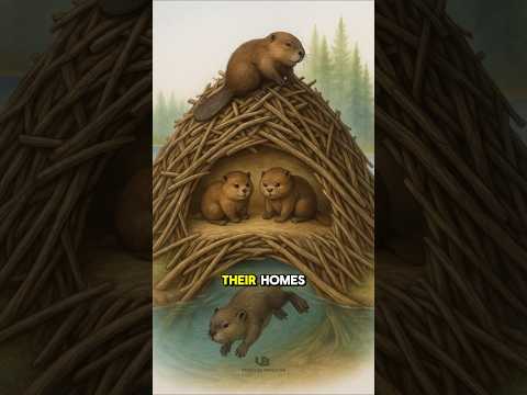 Why Beavers Are ESSENTIAL for a Healthy Planet 🦫 - Unveiled Behaviour #animalshorts #animalsvideo