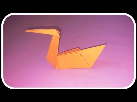 Sticky Note Origami Easy Swan -Post- it   origami -Origami swan Easy Tutorial step by step