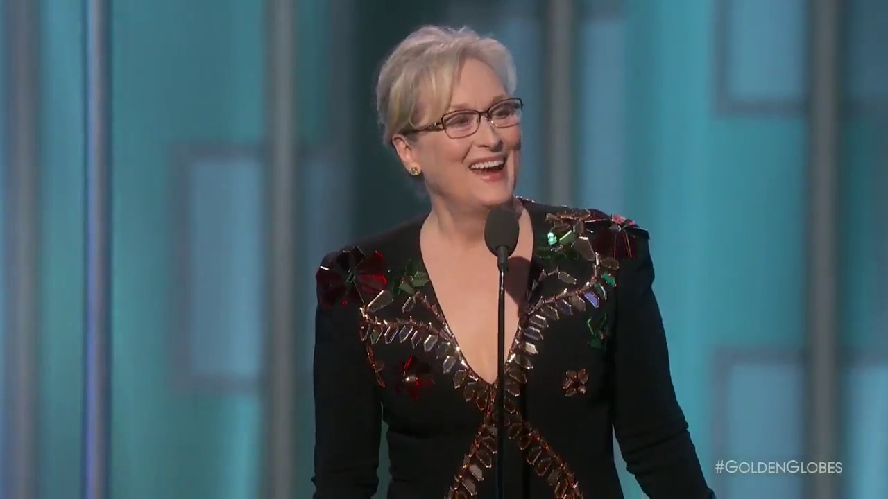 Meryl Streep powerful speech at the Golden Globes (2017) thumnail