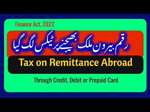 Tax Imposed on Money Remitted Abroad | Tax on Remittance Through Credit Debit or Prepaid Card