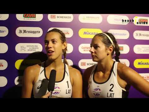 Latvian Team Graudina / Kravcenoka with their Season Summary after #Romebeachfinals