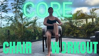 11 Minute Chair Workout for Toned Abs and Glutes at Home