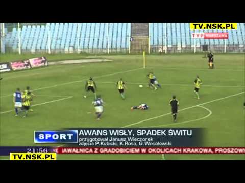 tv.nsk.pl 2013-06-09 II liga wschodnia Wisła Płock - Siarka Tarnobrzeg 5-0 (4-0) bramki