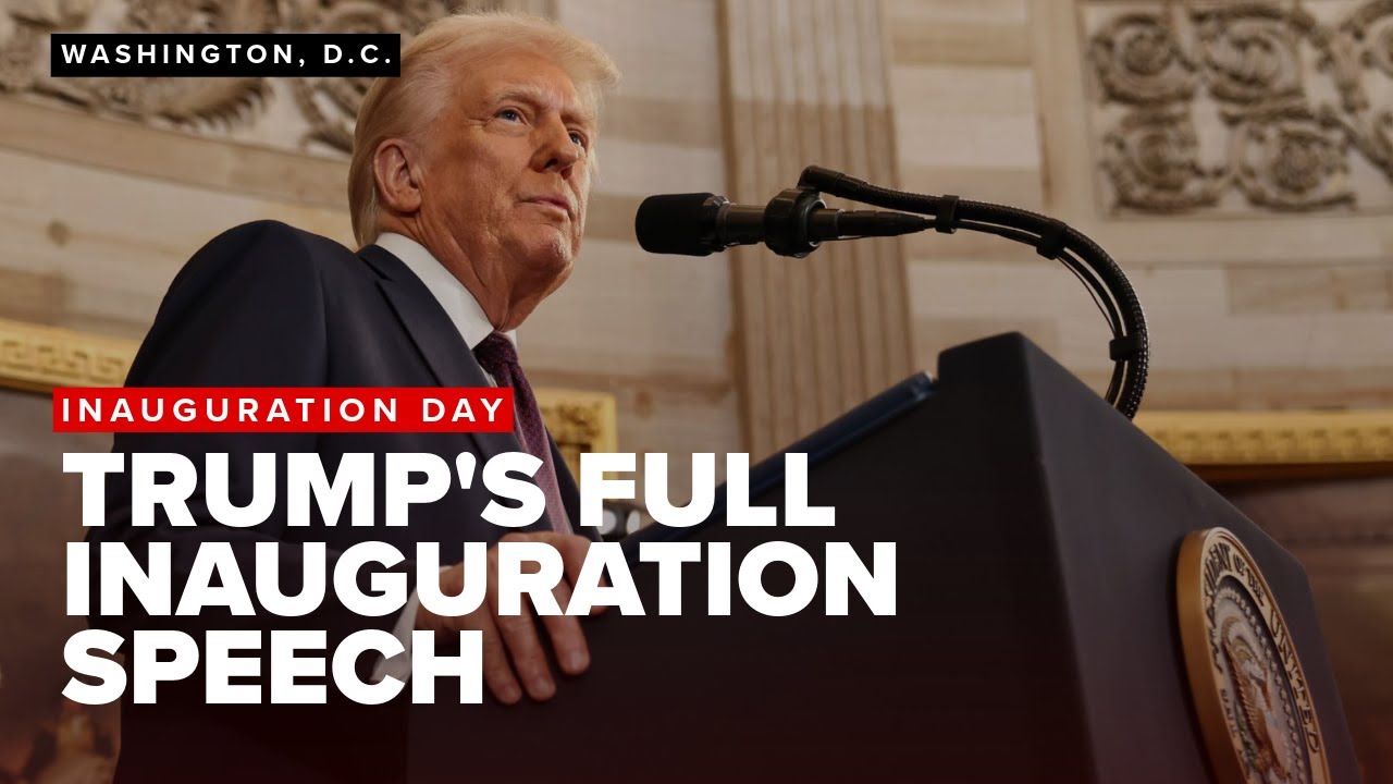 President Donald Trump's 2025 inauguration speech