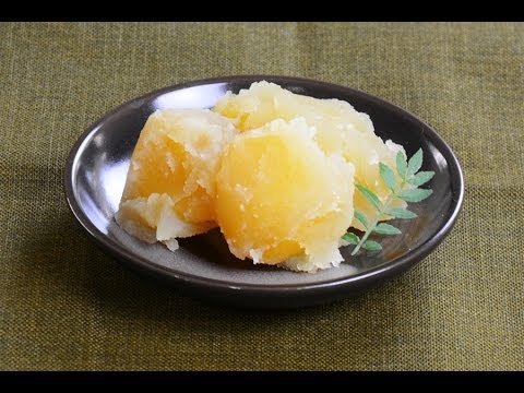 【スイーツレシピ】栗きんとん　mashed sweet potatoes with sweetened chestnuts