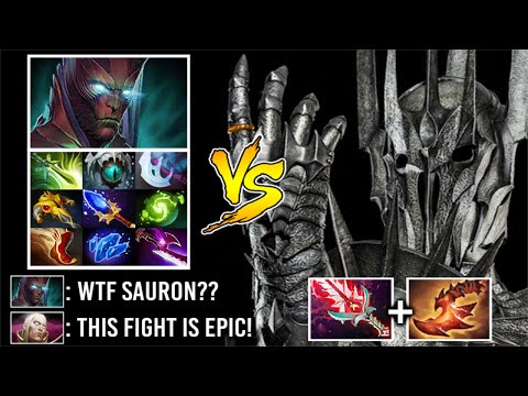 CRAZY TOP 1 MMR SAURON vs TB 9 Slot Most Epic Late Game Illusion Battle Timado vs TaO- WTF Dota 2