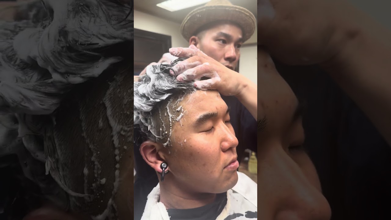 【山口理容店】ストレスを洗い流す癒しのシャンプー #asmr #relux