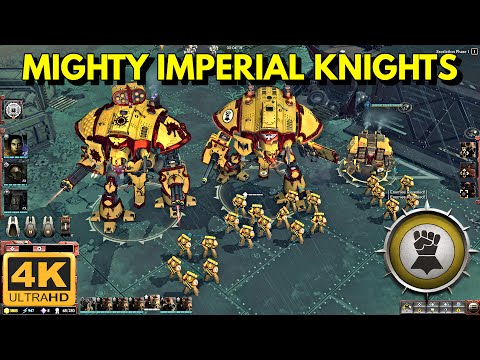 MIGHTY IMPERIAL KNIGHTS | Imperial Fists VS Orks | Massive 3v3 Battle | Warhammer 40K Dawn of War 3