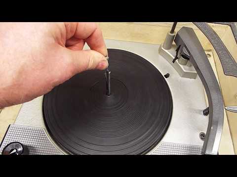 How to remove scraping sound of platter against metal on a Vintage Record player